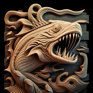 3D model sea monster (STL)